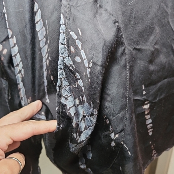 Zadig & Volaire Womens Black And Gray Ruth  Long Sleeve Tunic Top  M - Picture 10 of 13